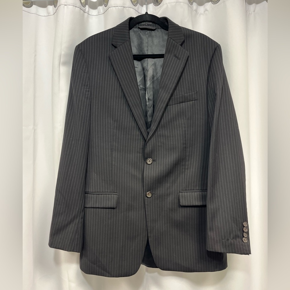Ralph Lauren Charcoal Pinstripe Suit Jacket and Pant